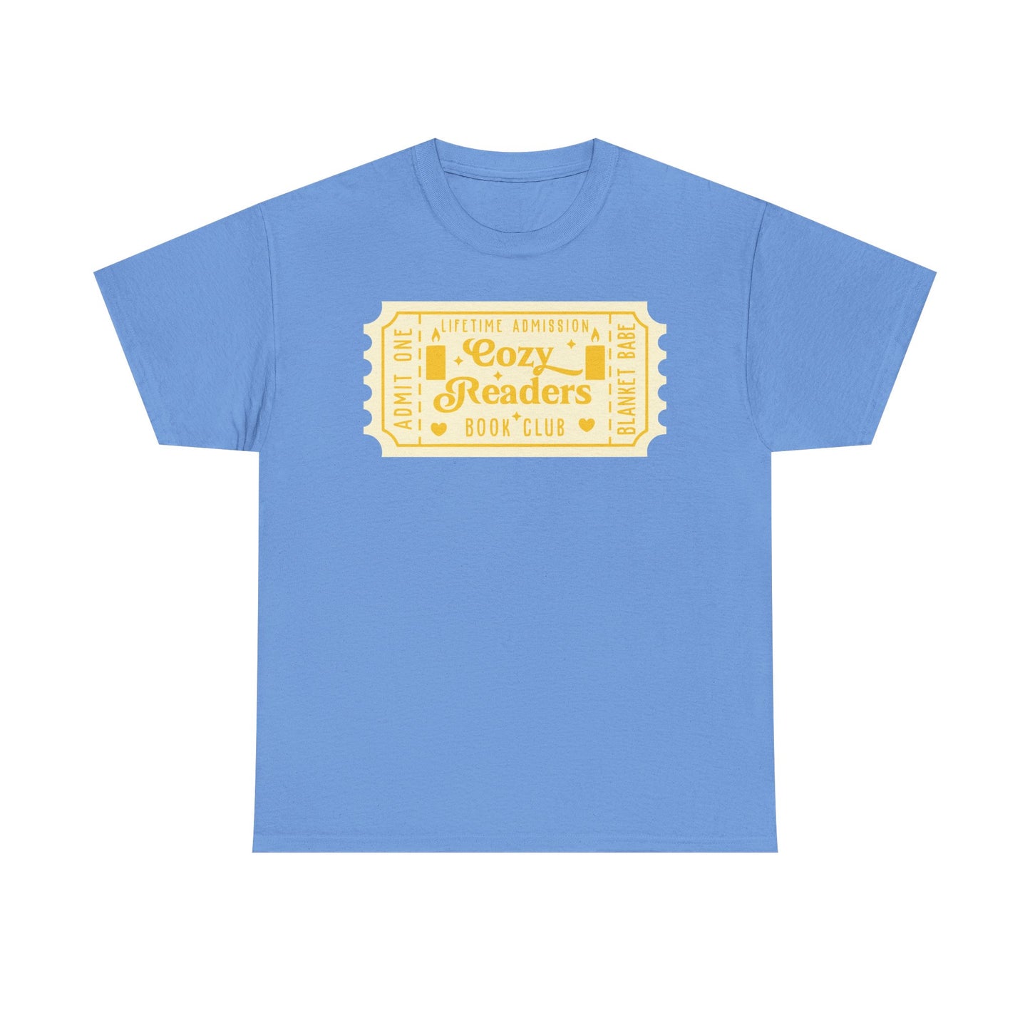 Cozy Readers Book Club Ticket Graphic Tee