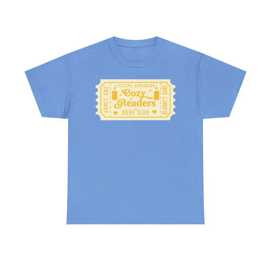 Cozy Readers Book Club Ticket Graphic Tee