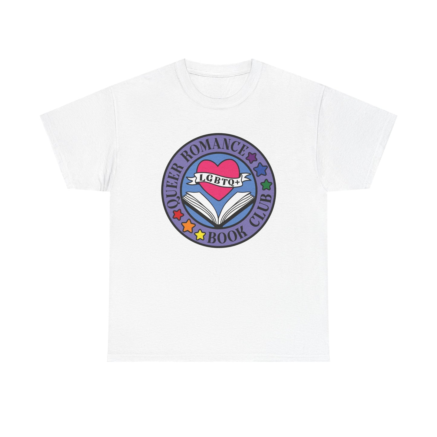 Queer Romance Book Club LGBTQA Round Graphic Tee