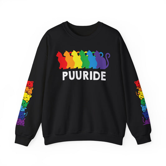 *Sleeve and Front Designs* Crewneck Sweatshirt - Puuride LGBTQA+