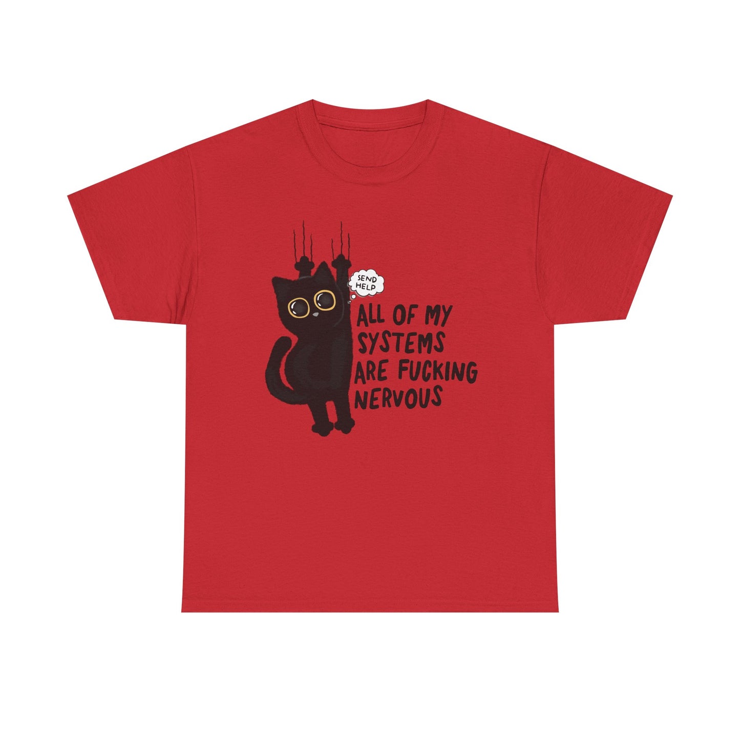 Send Help Cat Graphic Tee