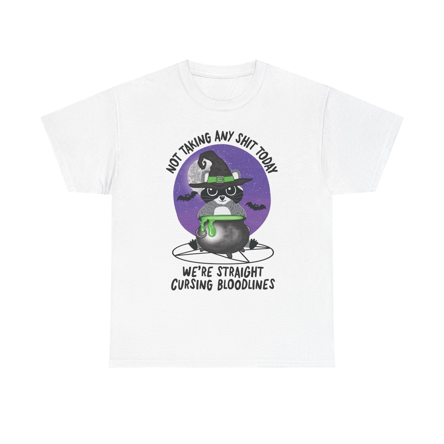 Raccoon Graphic Tee "Cursing Bloodlines"