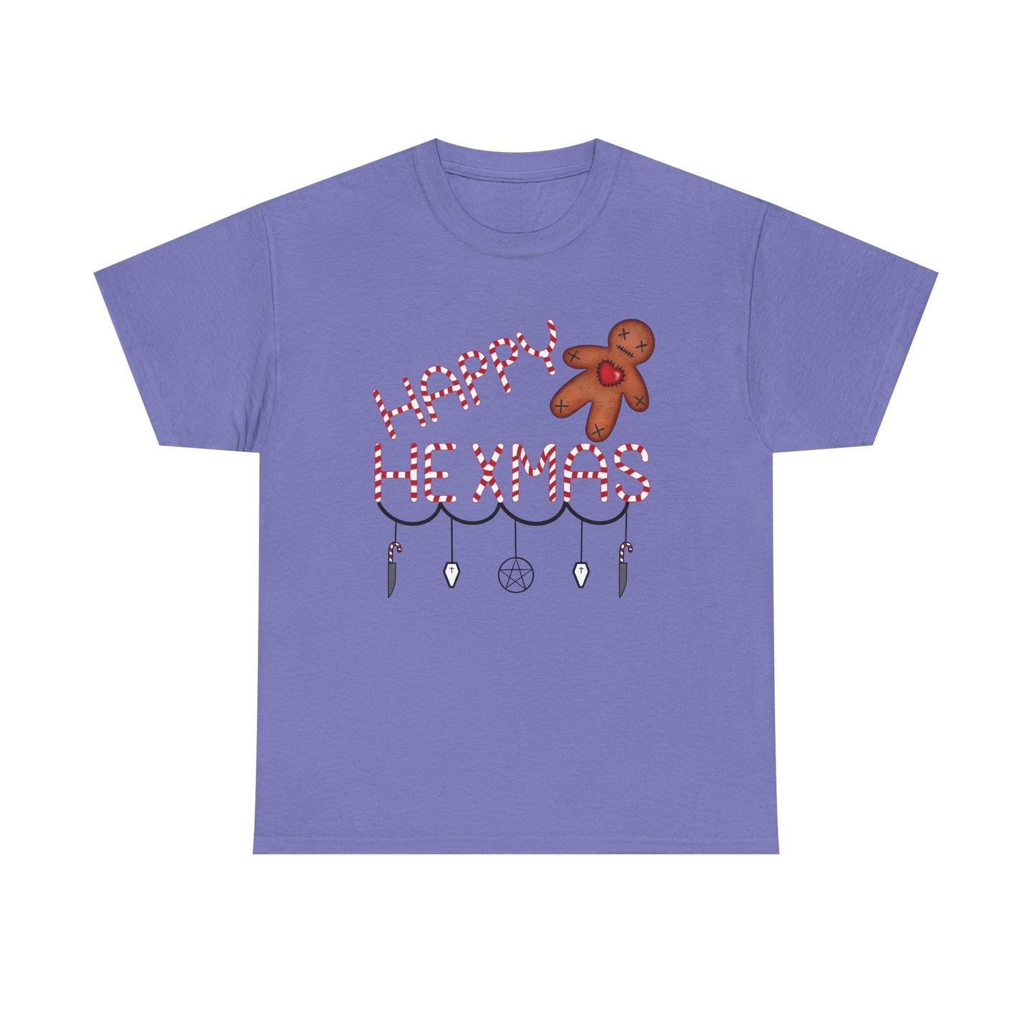 Holiday Gingerbread Man Unisex Tee - Christmas and Hexmas Witchcraft Design