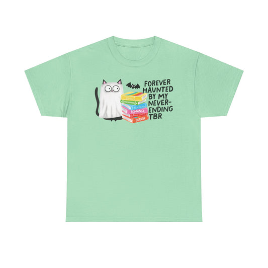 Haunted TBR Cat Graphic Tee