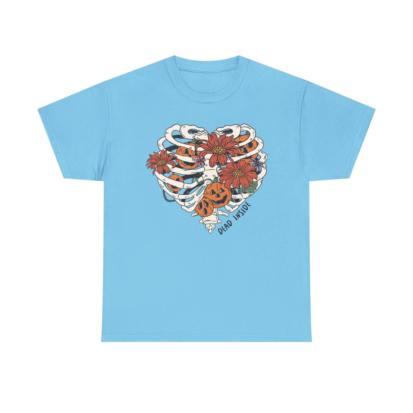 Skeleton Heart Graphic Tee "Dead Inside"