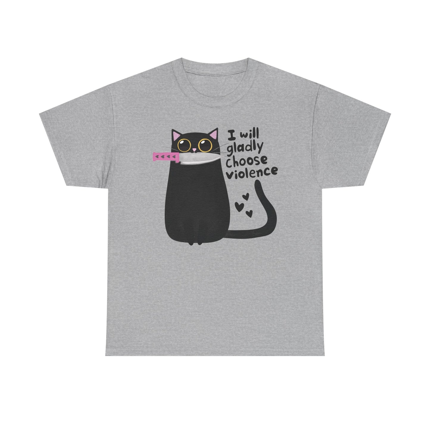 Choose Violence Cat Graphic Tee