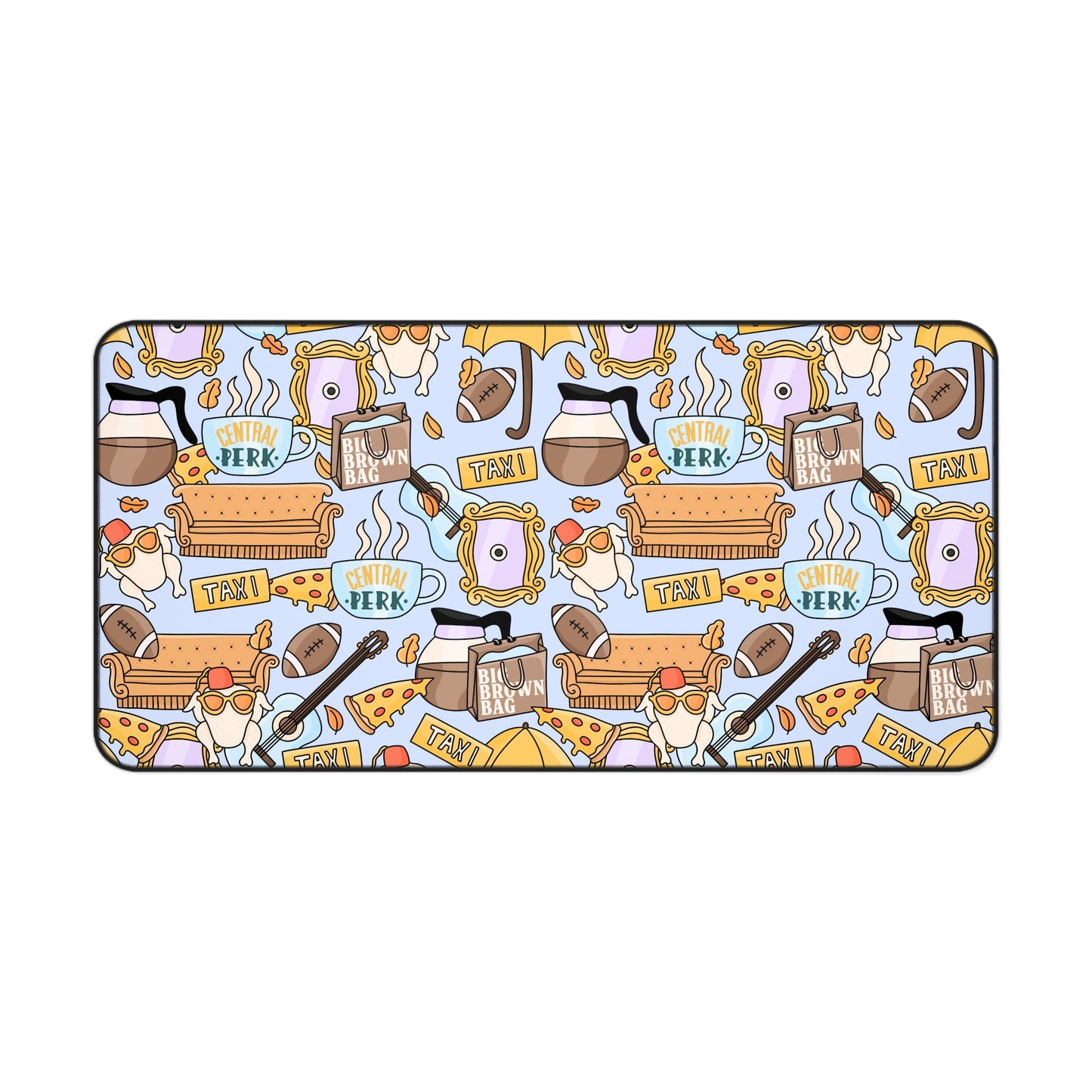 Blue Friends Desk Mat