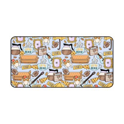 Blue Friends Desk Mat