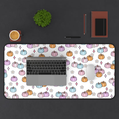 Pastel Pumpkins Desk Mat