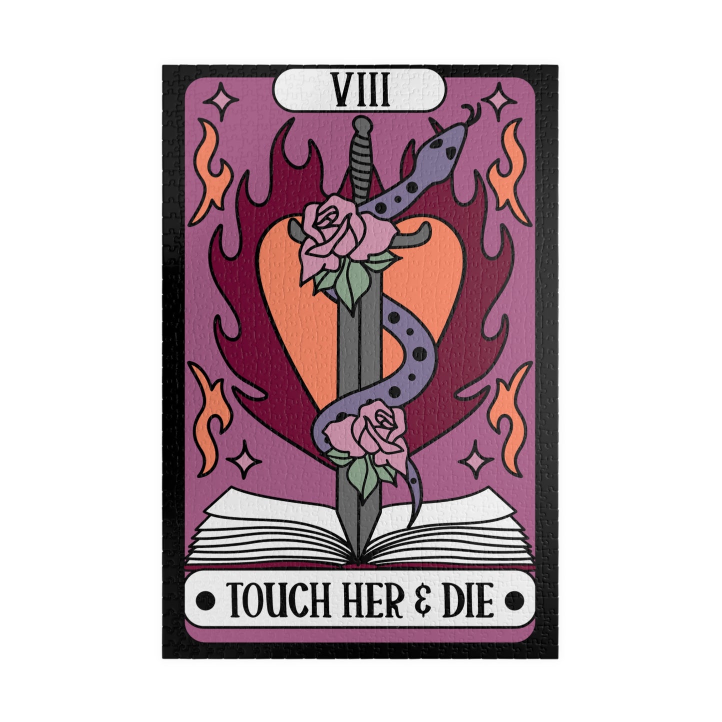 Touch Her and Die Tarot Card 1014 piece puzzle