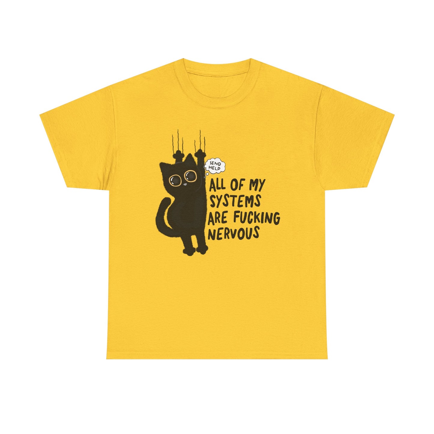 Send Help Cat Graphic Tee