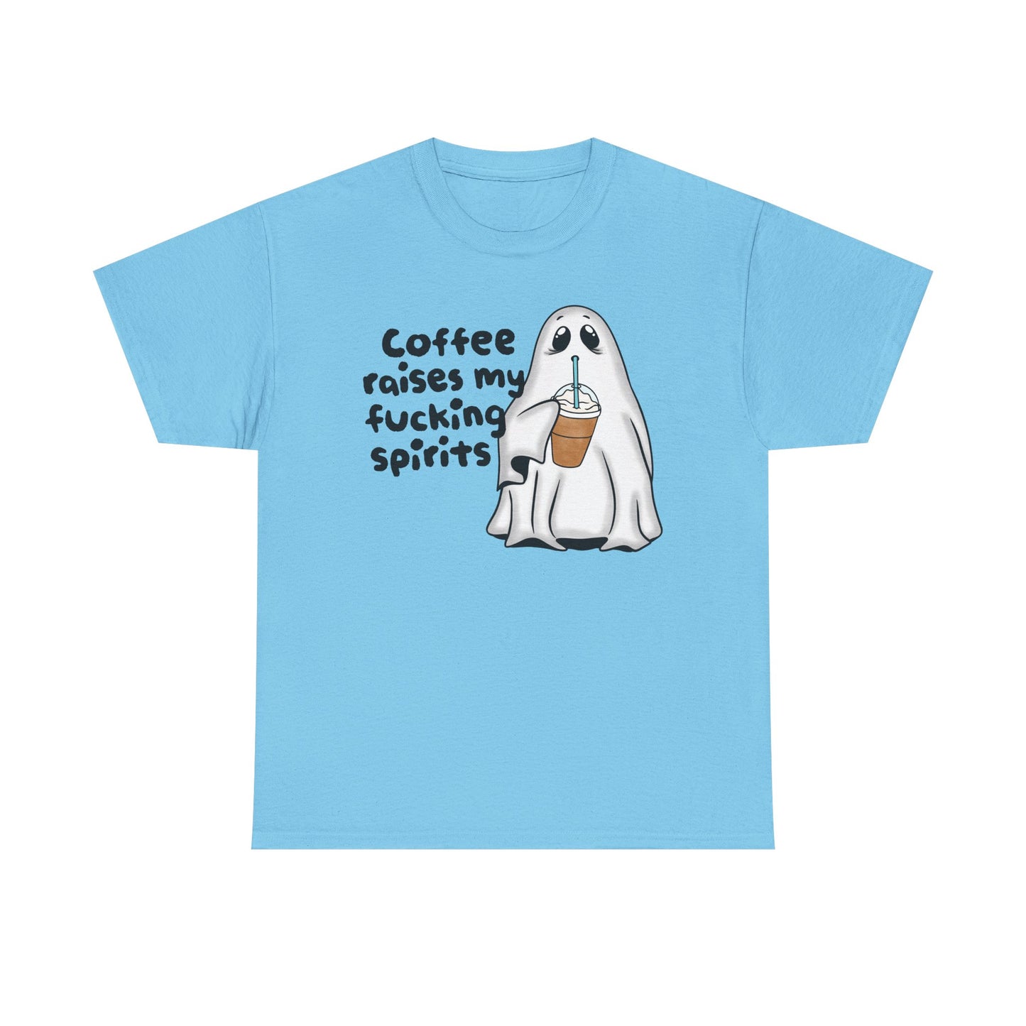 Cute Ghost Graphic Tee "Coffee Spirits"