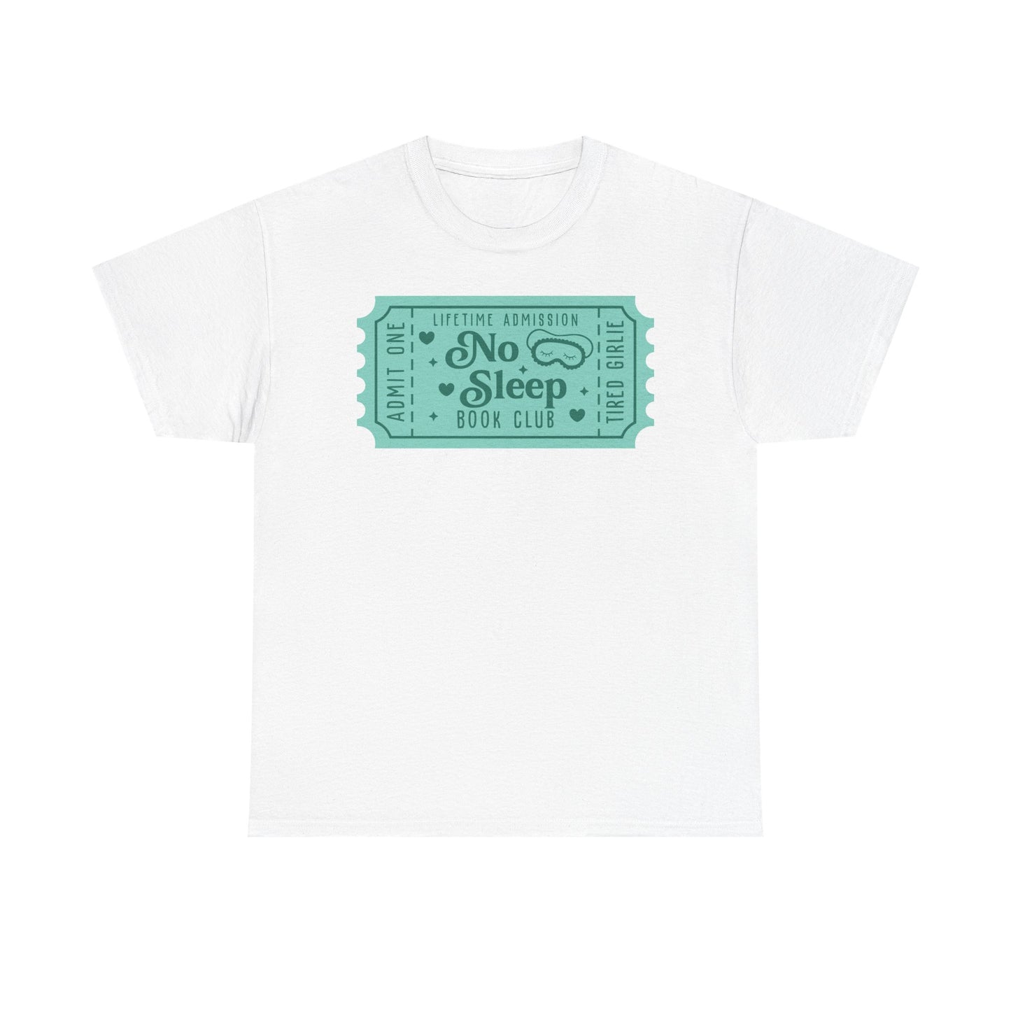No Sleep Book Club Ticket Graphic Tee