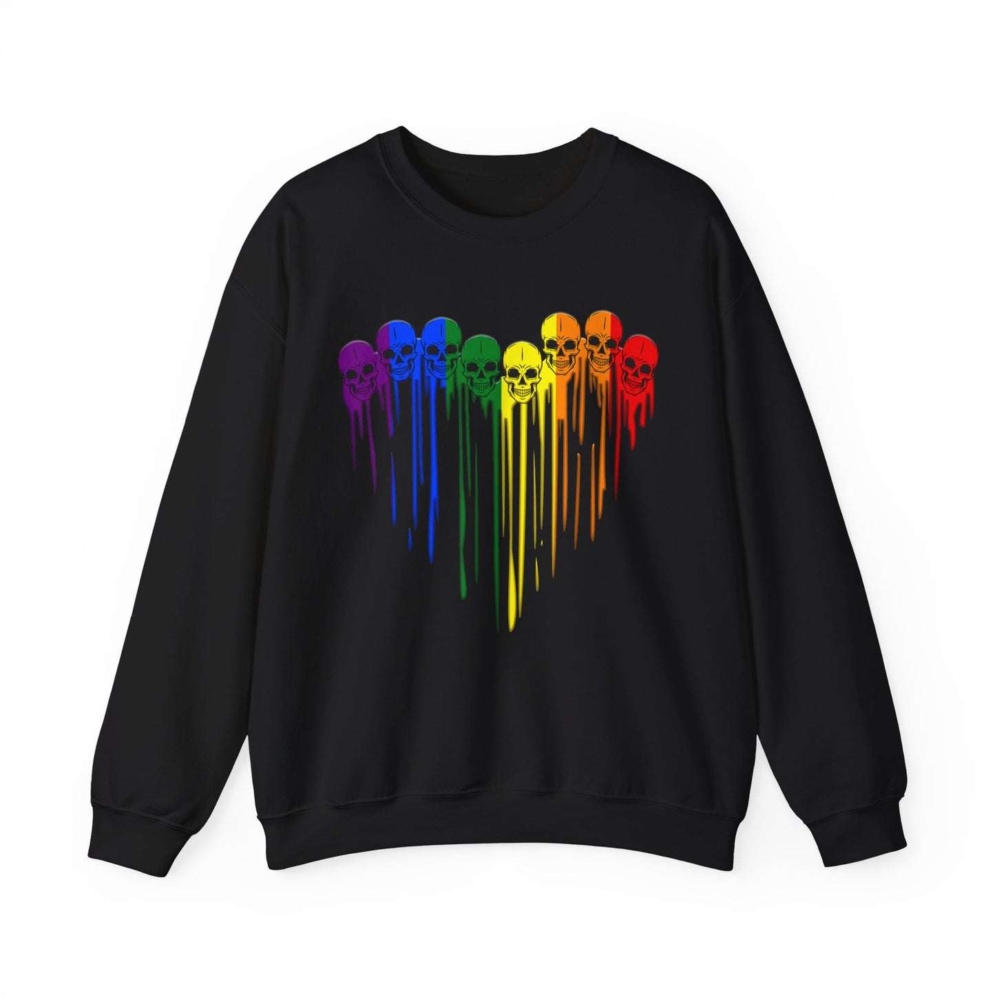 Crewneck Sweatshirt - Skull heart LGBTQA+