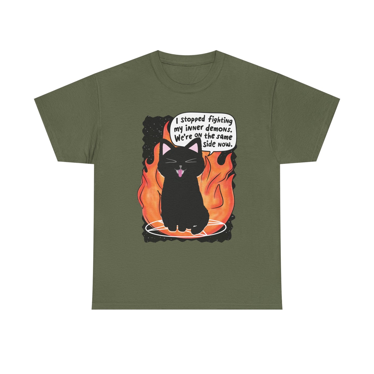 Same Side Cat Graphic Tee