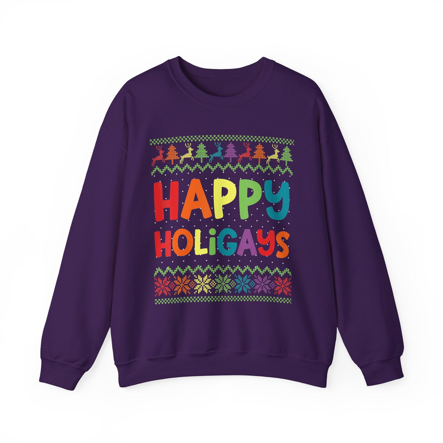 Crewneck Sweatshirt - Happy Holigays LGBTQA+