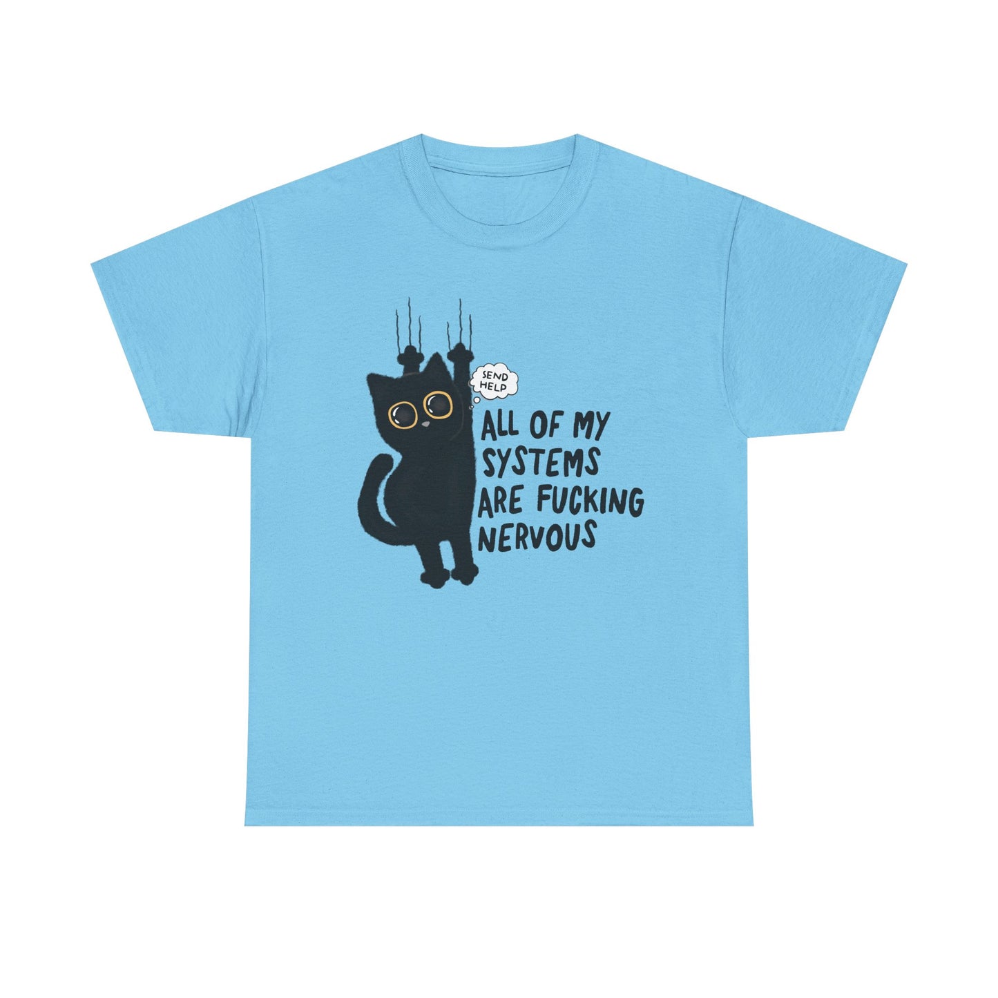 Send Help Cat Graphic Tee