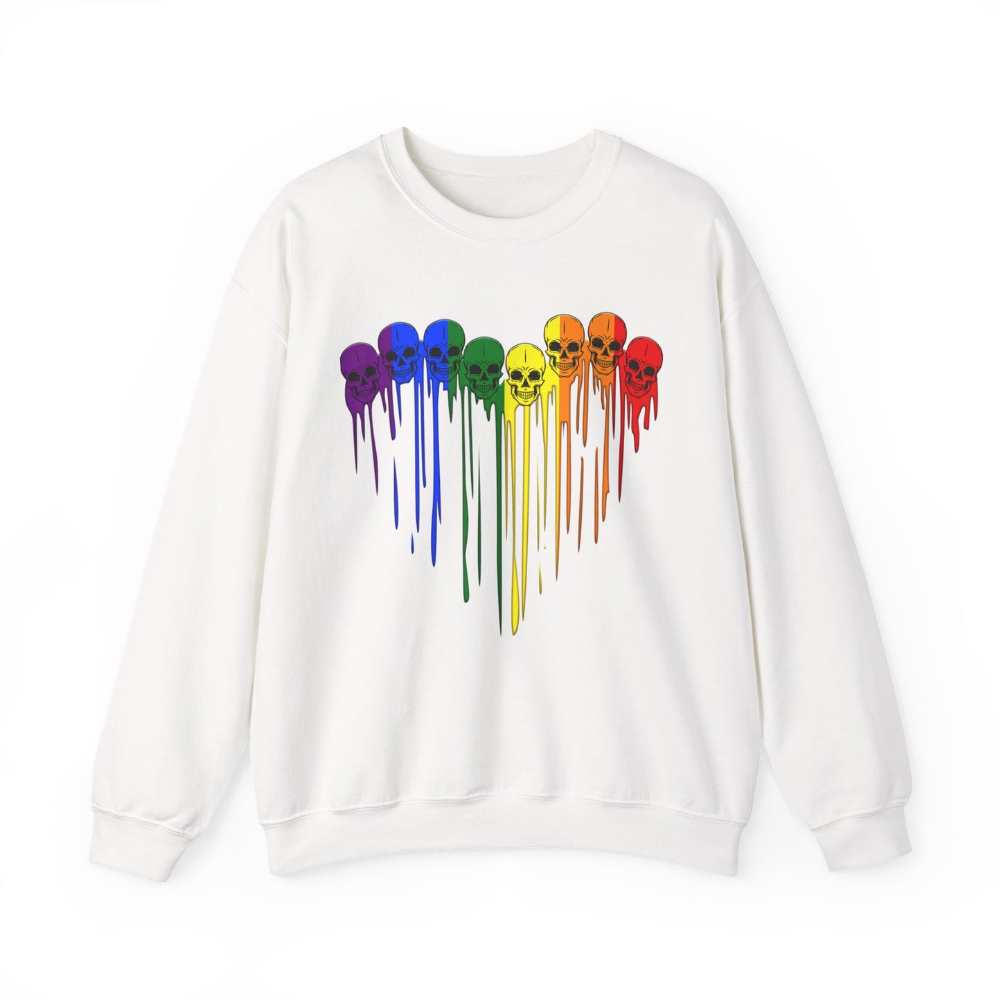Crewneck Sweatshirt - Skull heart LGBTQA+