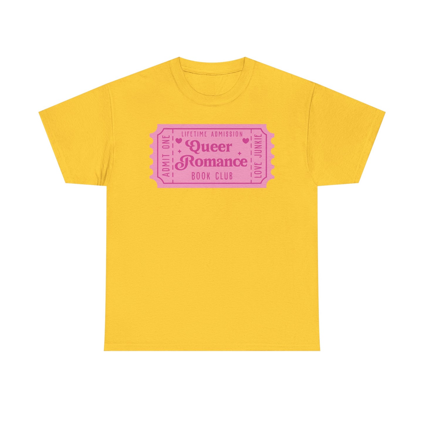 Queer Romance Book Club Ticket Graphic Tee
