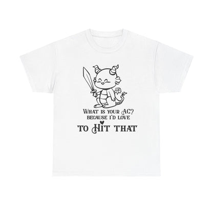 Dragon AC Graphic Tee, Role Playing, "Hit That"