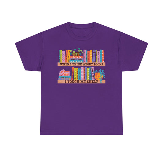 Think About Books Touch My Shelf Graphic Tee