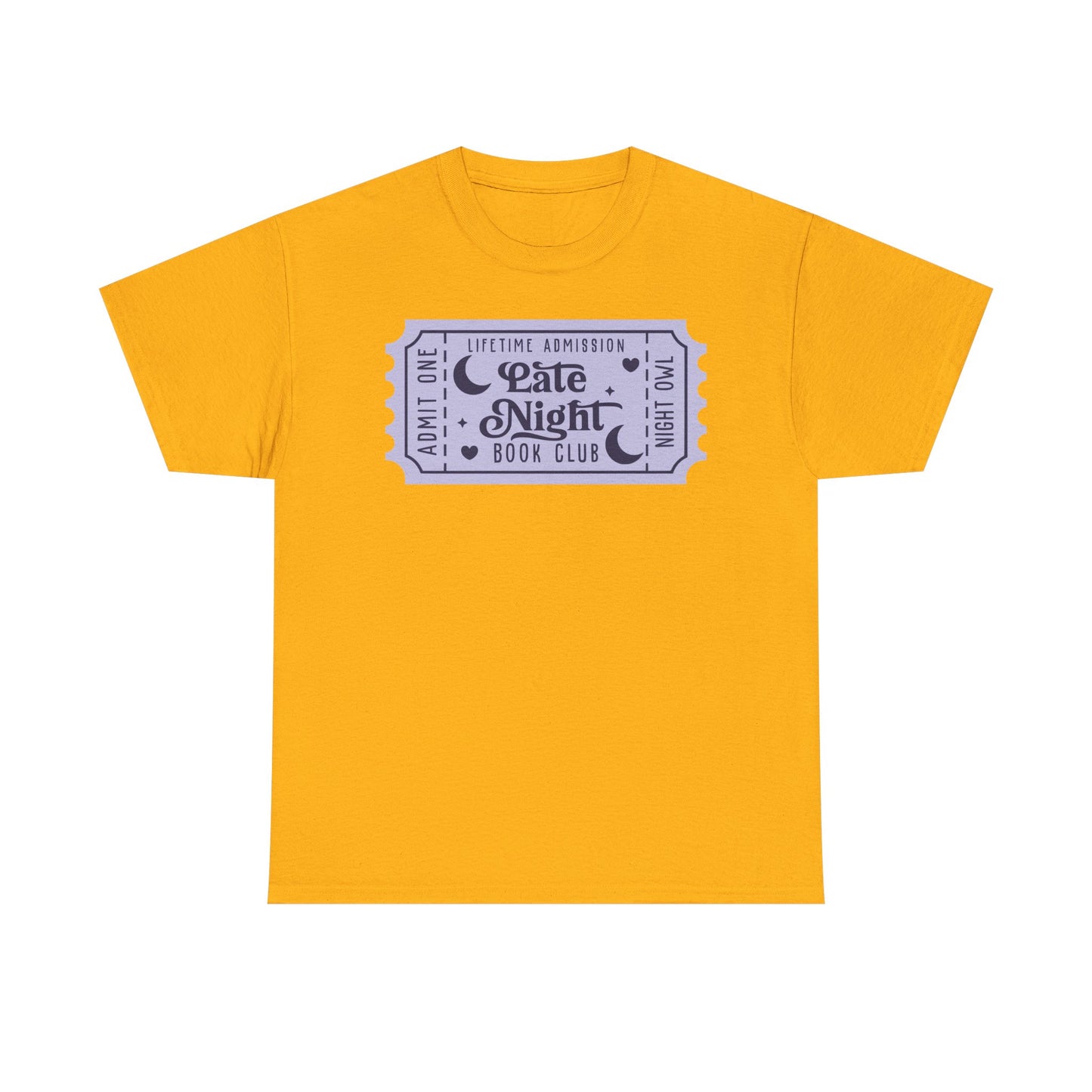 Late Night Book Club Ticket Graphic Tee