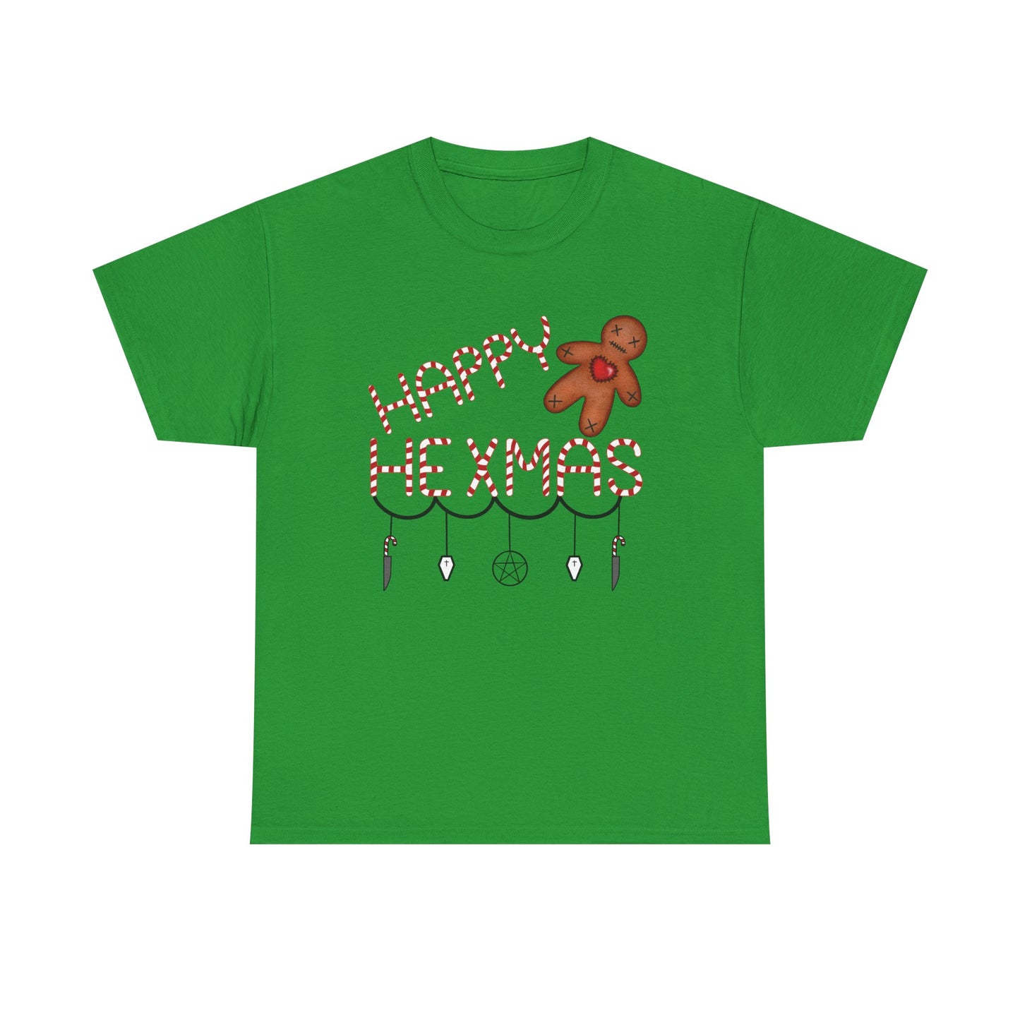 Holiday Gingerbread Man Unisex Tee - Christmas and Hexmas Witchcraft Design