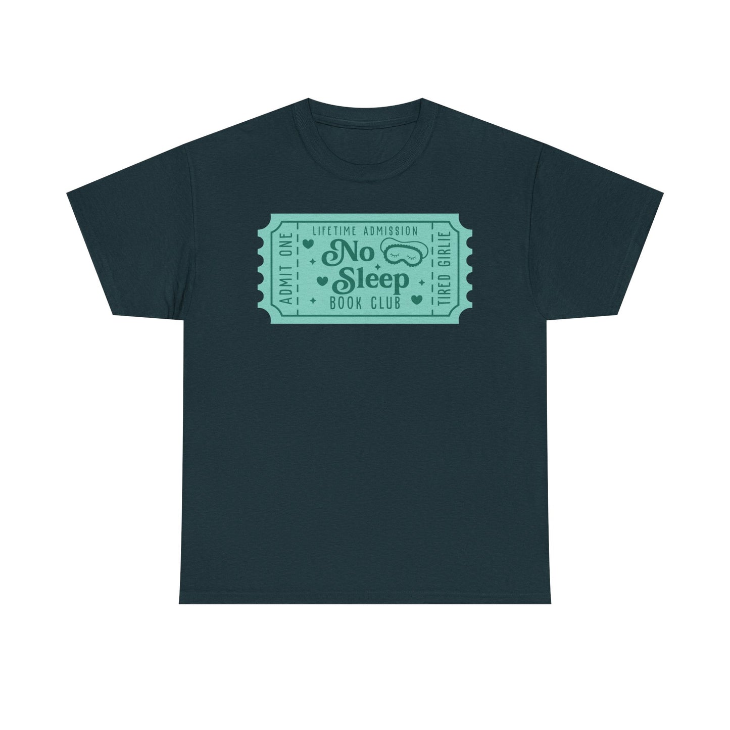 No Sleep Book Club Ticket Graphic Tee