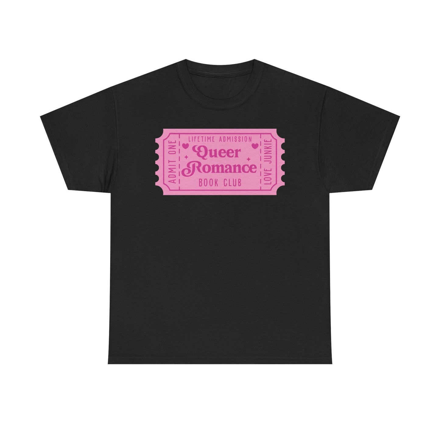 Queer Romance Book Club Ticket Graphic Tee