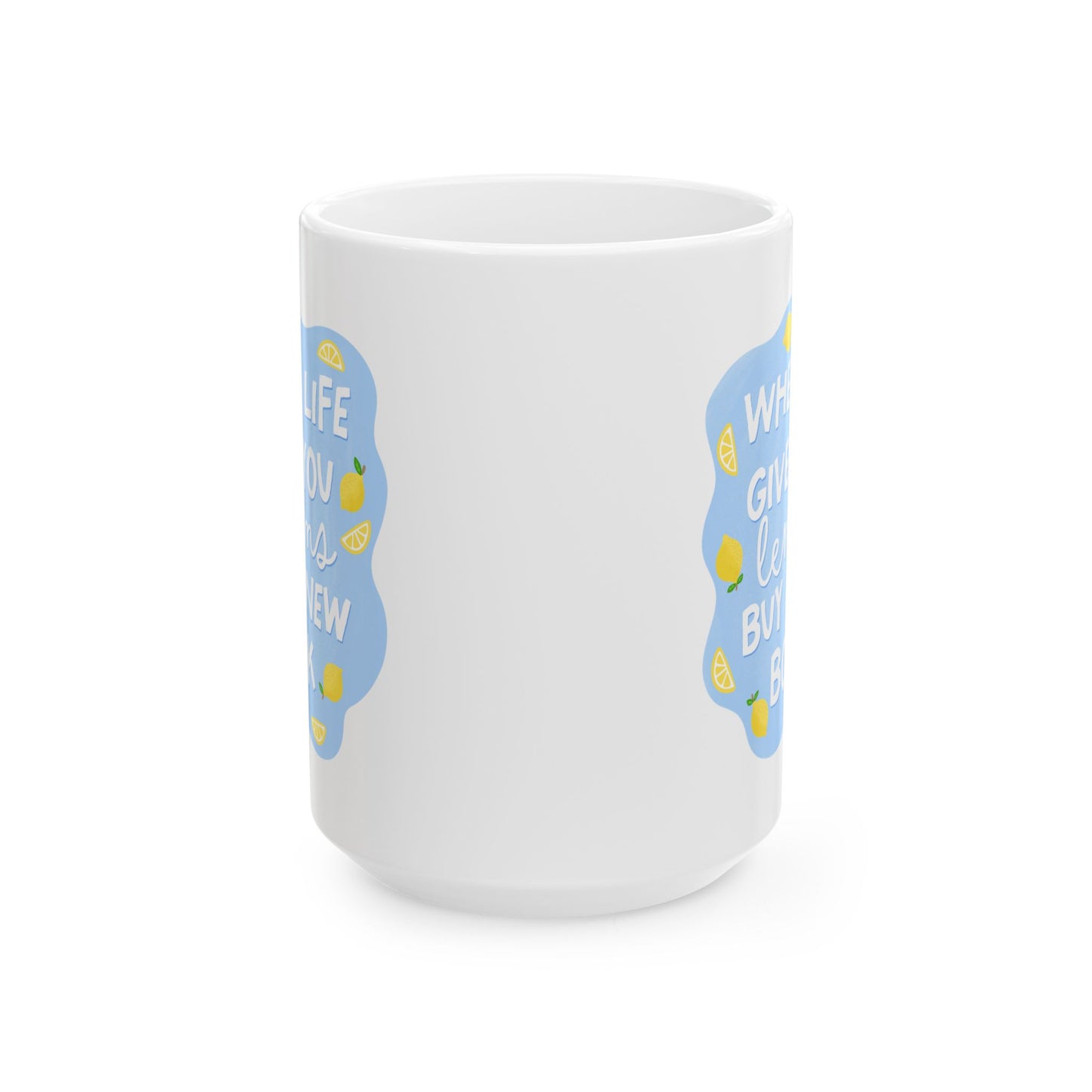 15oz Lemons and Books Mug