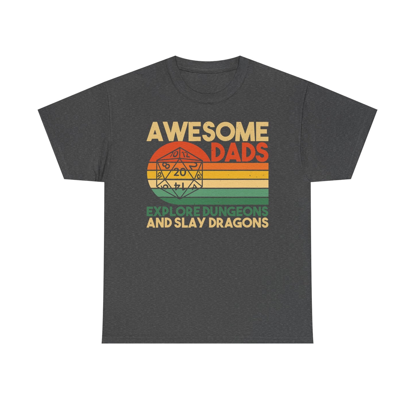 Awesome Dads Slay Dragons Graphic Tee