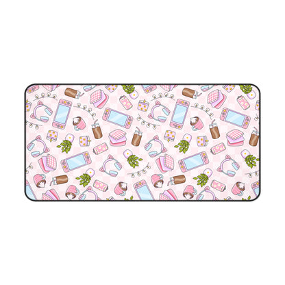 Pink Cozy Gamer Desk Mat