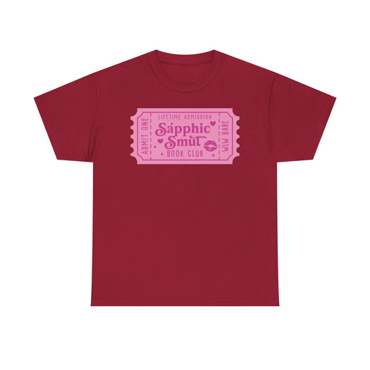 Sapphic Smut Book Club Ticket Graphic Tee