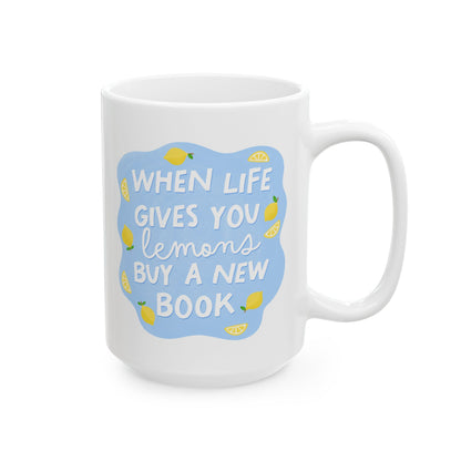 15oz Lemons and Books Mug