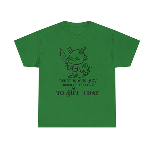 Dragon AC Graphic Tee, Role Playing, "Hit That"