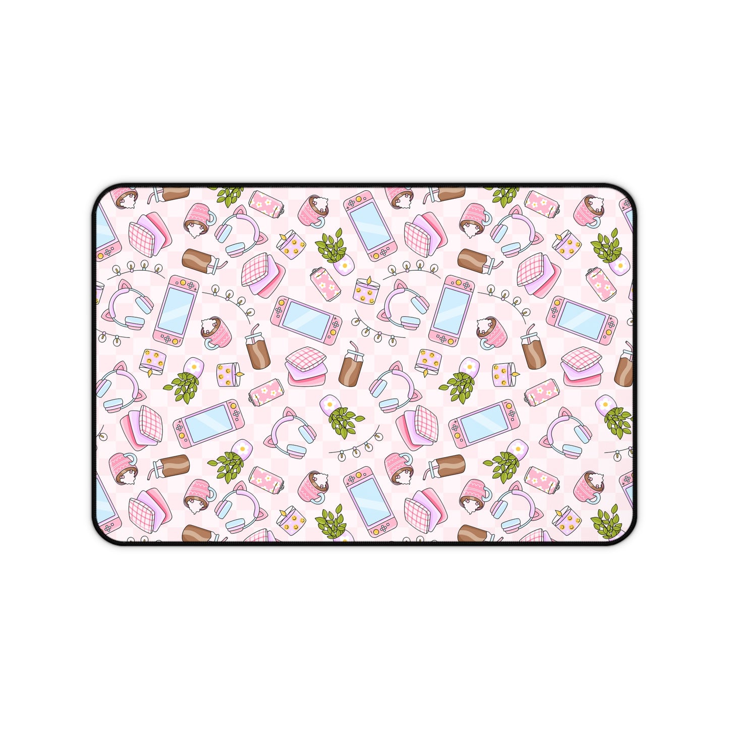 Pink Cozy Gamer Desk Mat