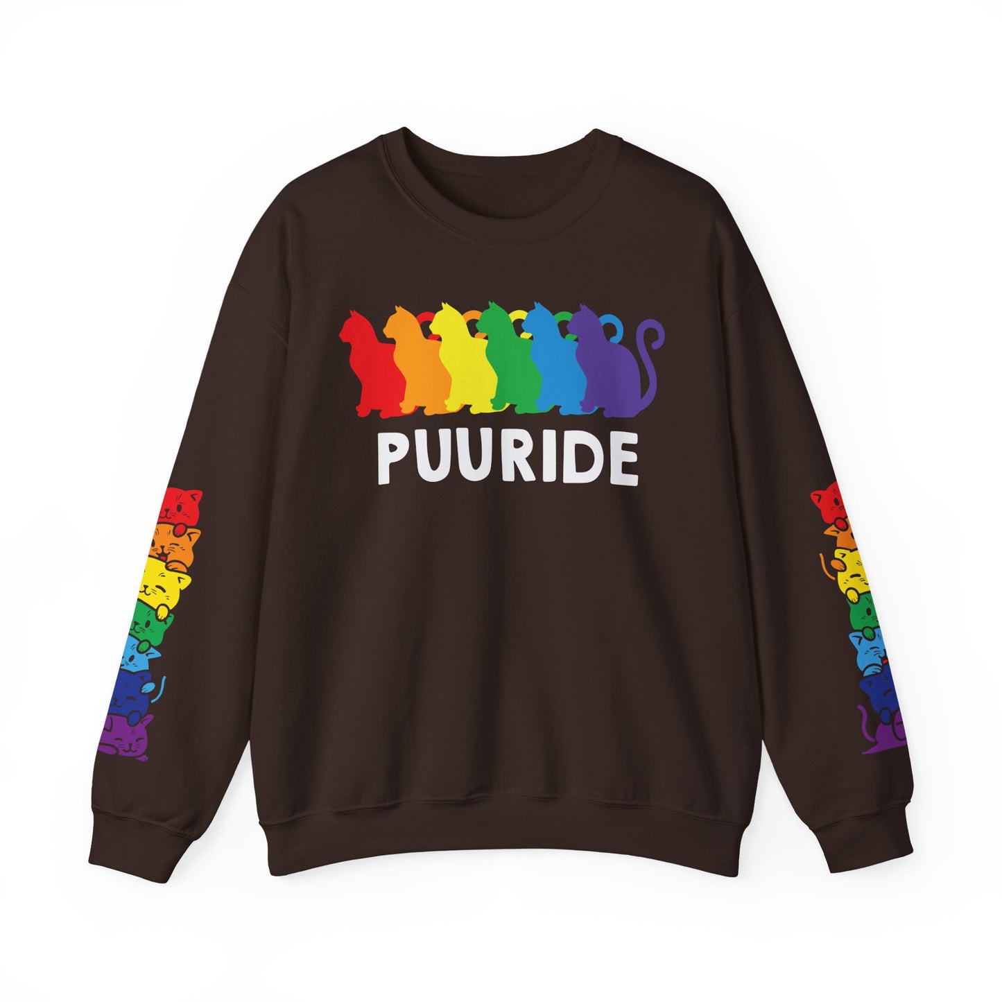 *Sleeve and Front Designs* Crewneck Sweatshirt - Puuride LGBTQA+