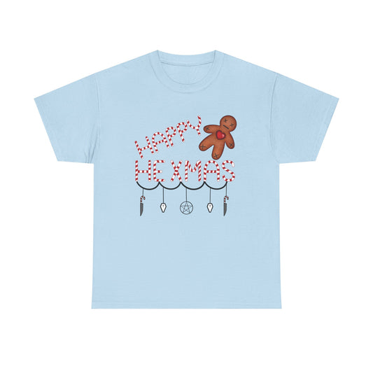 Holiday Gingerbread Man Unisex Tee - Christmas and Hexmas Witchcraft Design