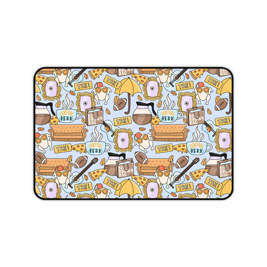 Blue Friends Desk Mat