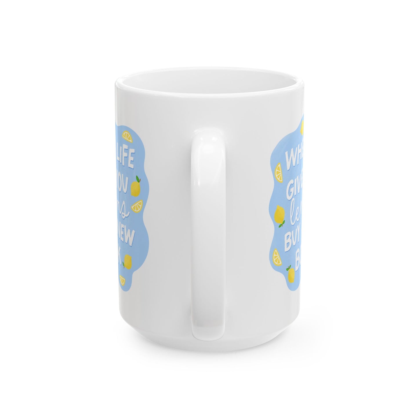 15oz Lemons and Books Mug