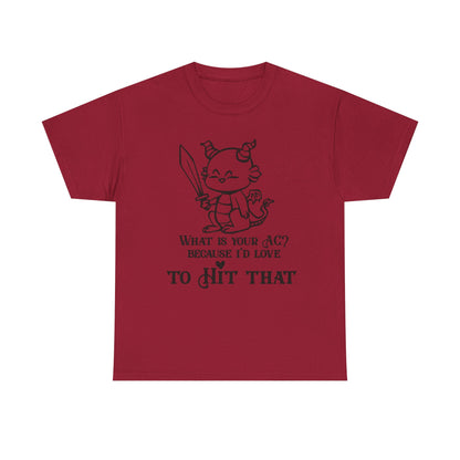 Dragon AC Graphic Tee, Role Playing, "Hit That"