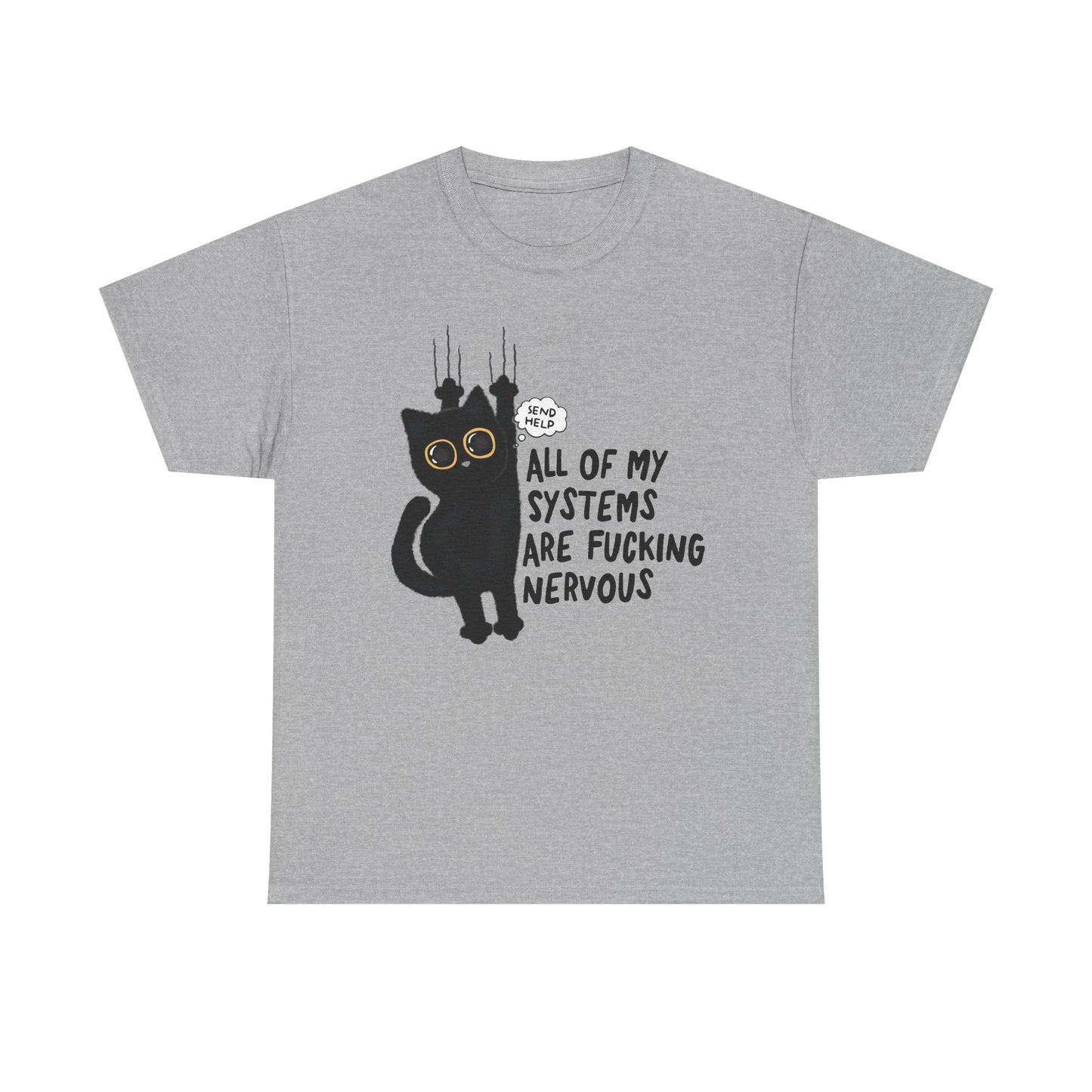 Send Help Cat Graphic Tee