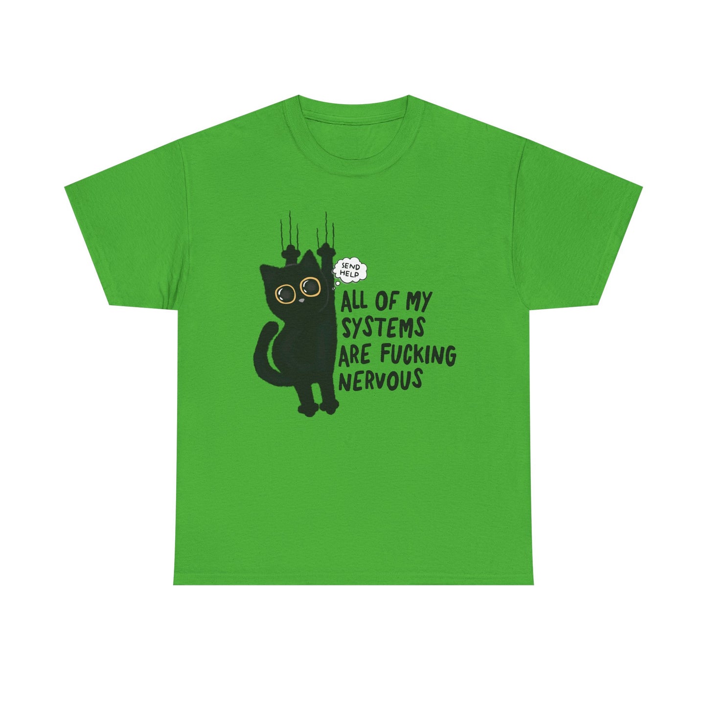 Send Help Cat Graphic Tee