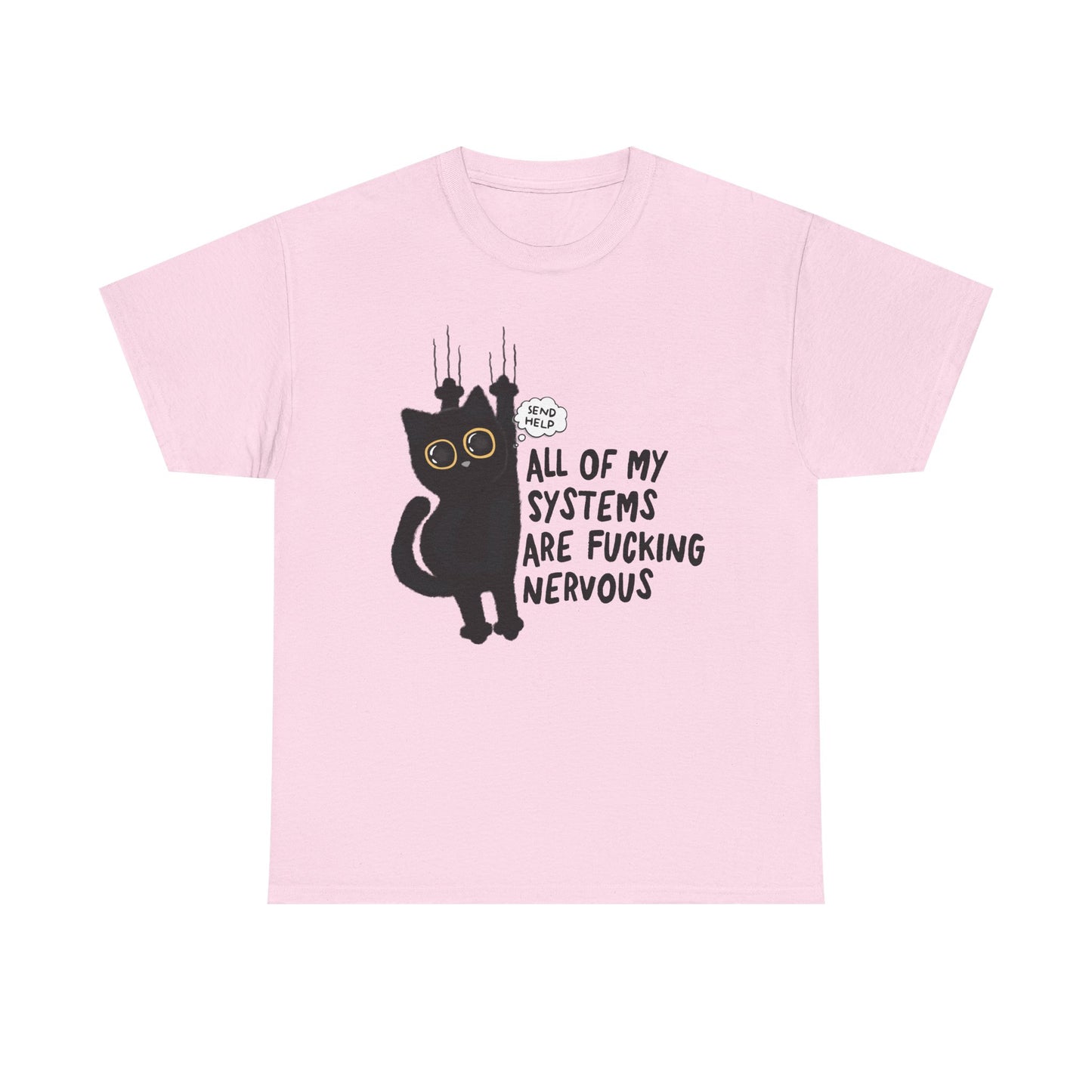 Send Help Cat Graphic Tee