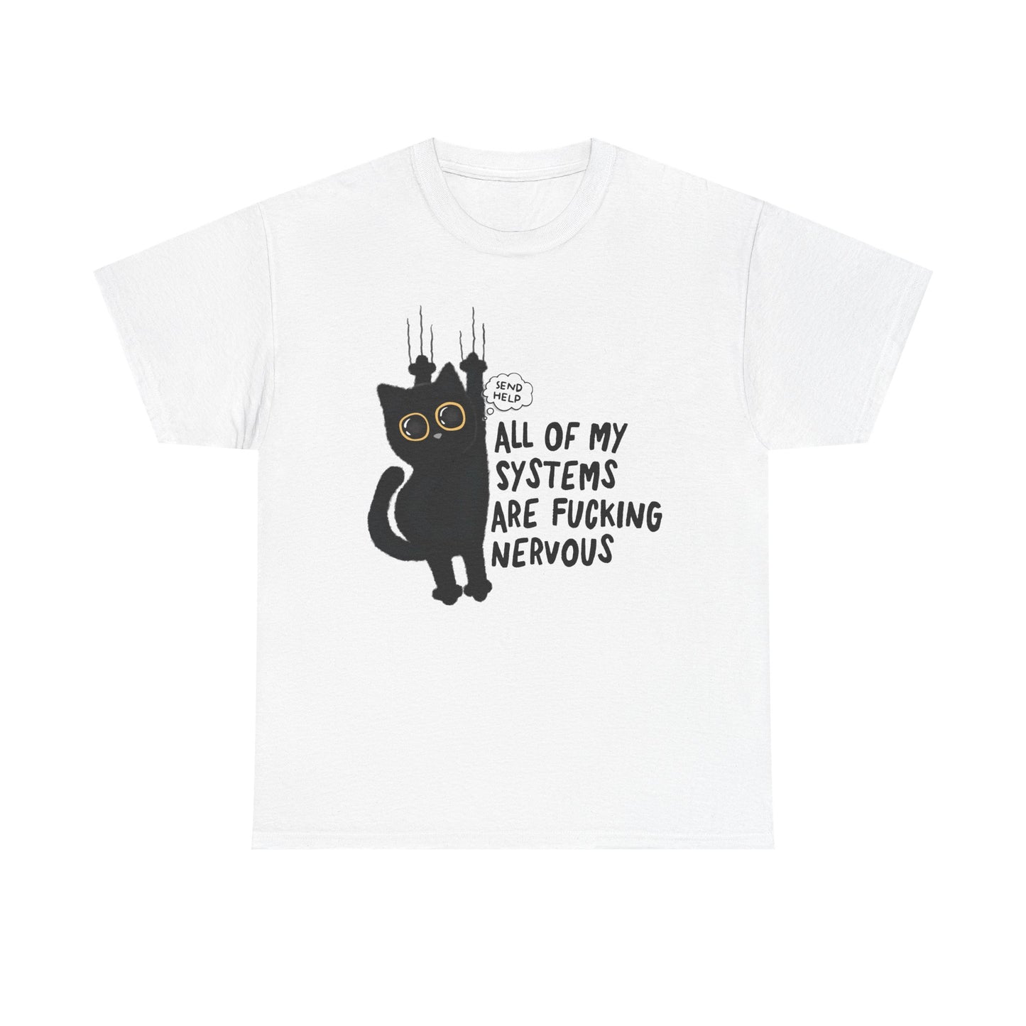 Send Help Cat Graphic Tee