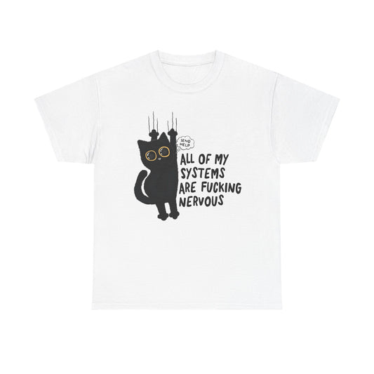 Send Help Cat Graphic Tee