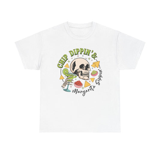 Chips and Margarita Skeleton Graphic Tee