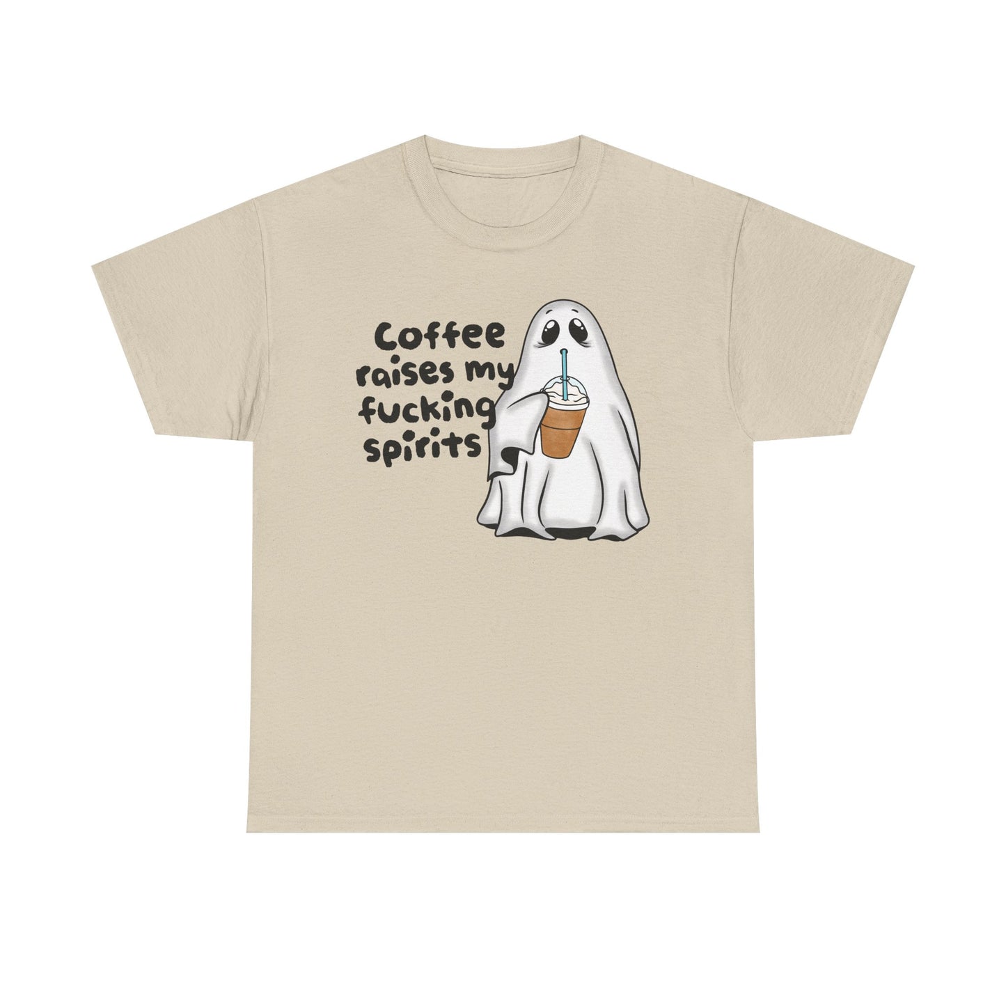 Cute Ghost Graphic Tee "Coffee Spirits"