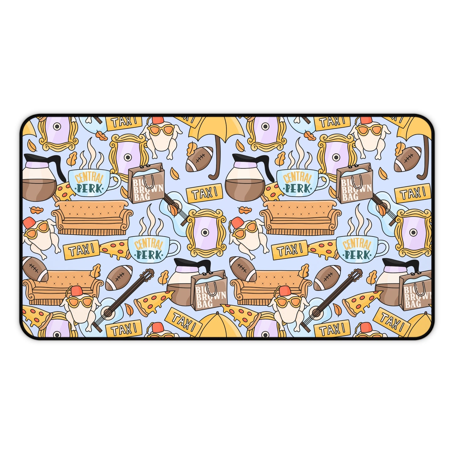 Blue Friends Desk Mat