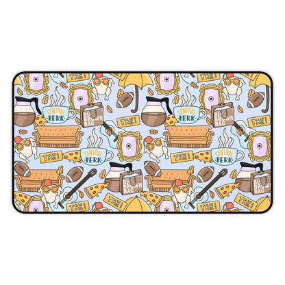 Blue Friends Desk Mat